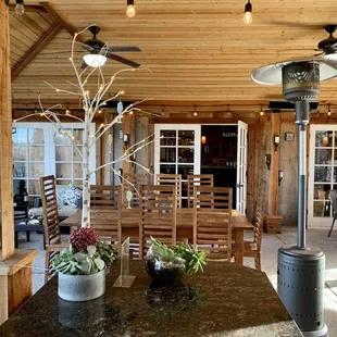 We loved the wine glass ornaments hanging on the tree