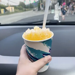 Pina colada shaved ice
