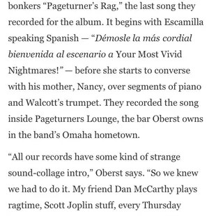 Conor Oberst of Bright Eyes is the owner.