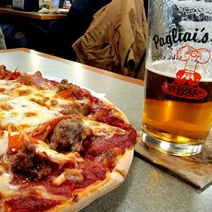 Pizza and beer what could be better