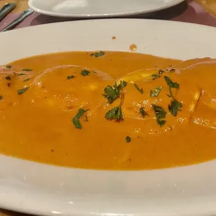 Lobster Ravioli with Pink Sauce