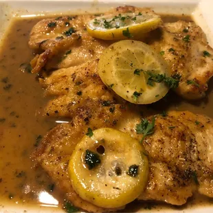 Chicken with lemon sauce