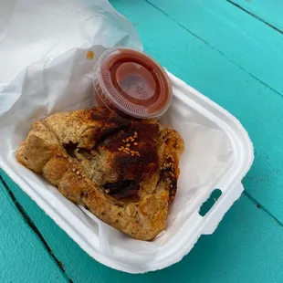 Mushroom, Sweet Potato, Brown Rice Turnovers