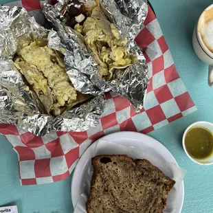 Tacos and Banana Nutella Bread