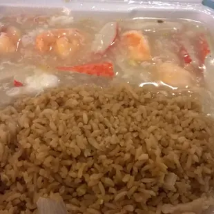 Shrimp in lobster sauce
