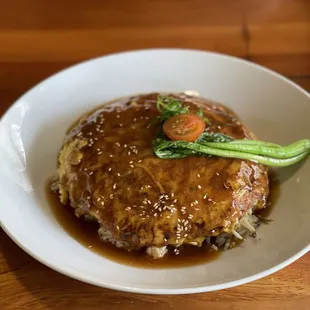 Egg Fooyong with Lupcheong Fried Rice