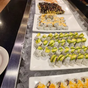 sushi, sashimi, sushi and sashimi, food