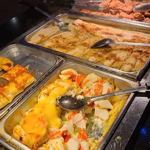 a variety of food items