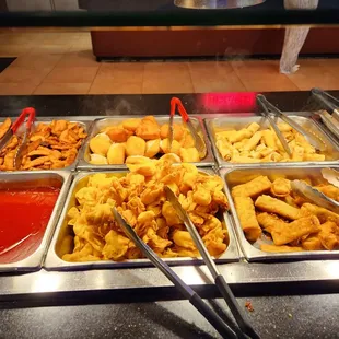 a variety of food items