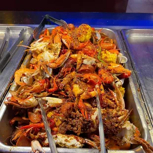 a platter of seafood