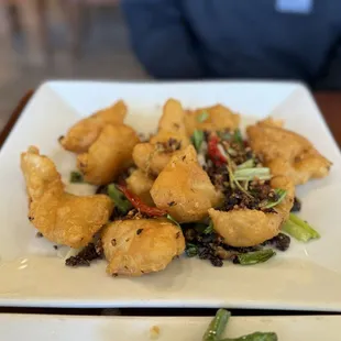 Golden Fried Garlic Fish Fillet