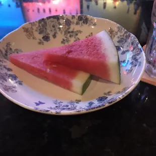 I can now say Ive eaten watermelon at the bar