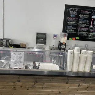 the counter