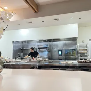 Counter view of prep area