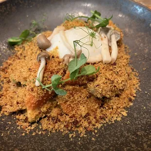 Mushroom lentil entree