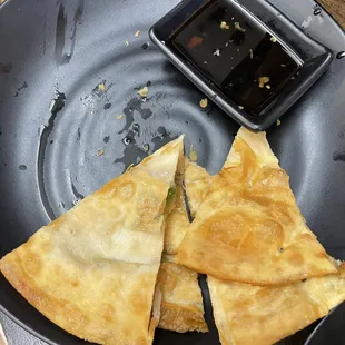 Scallion Pancake (half eaten)