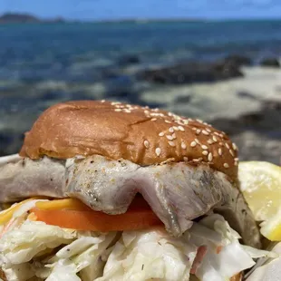 Ahi burger
