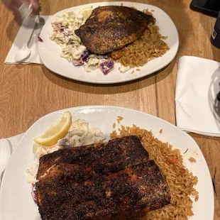 Fish plates Cajun style.