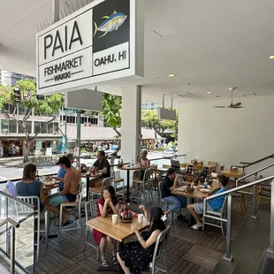 Image of the patio seating