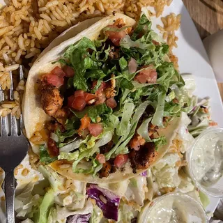Soft Tacos Dinner Plate