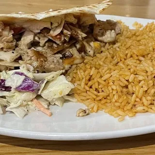 Fish Quesadilla Dinner Plate