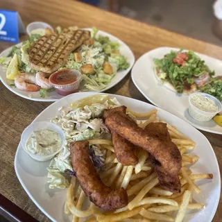 Fish and Chips Dinner Plate