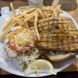 Mahi Burger Dinner