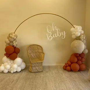 Arch and chair included