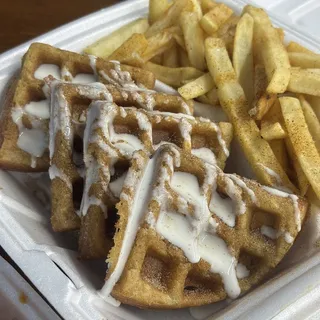 Churro Chicken and Waffle Meal