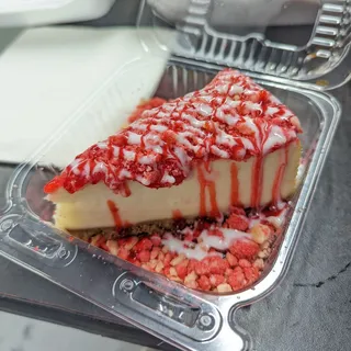 Strawberry Crunch Cheesecake Slice