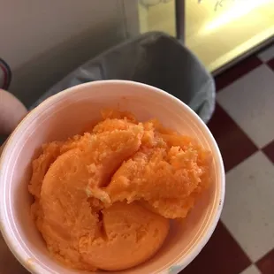 Orange sherbets