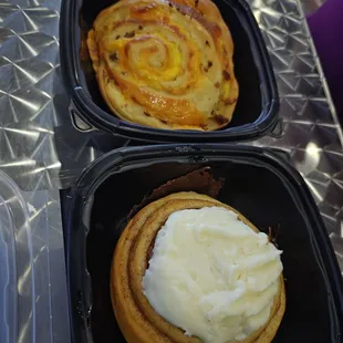 Savory and regular cinnamon roll