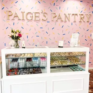 a display of pastries