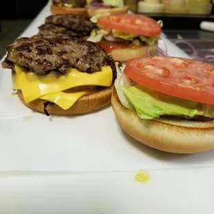 burgers, burger, food