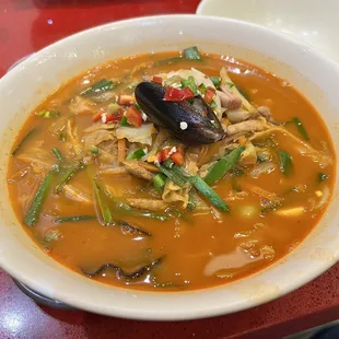Jamppong Spicy Noodle Soup