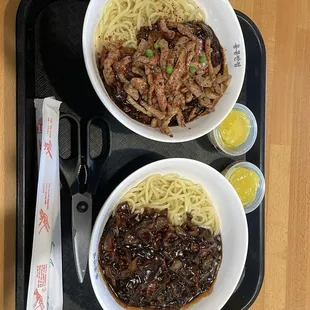 meat Jjajangmyeon &amp; Jjajangmyeon