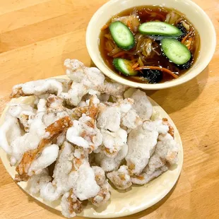 Tangsuyuk / Fried Pork with Sweet &amp; Sour Sauce