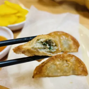 Gunmandu / Fried Dumpling (half order, $4.99)