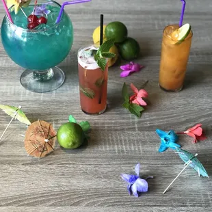 Signature Goblet and Island Cocktails