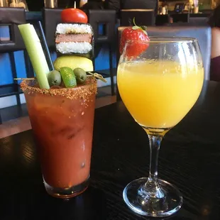 Bloody Musubi and Bottomless Mimosas