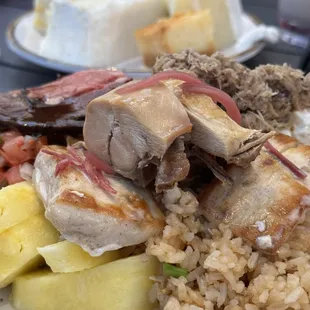 There was a good amount of variety. The food was better than the Chief's luau which we did a few years ago.