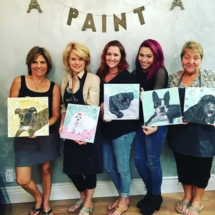 Paint Your Pet Party was a blast! Everyone did a great job!