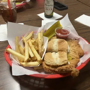 "Veal" (aka pork tenderloin) Sandwich