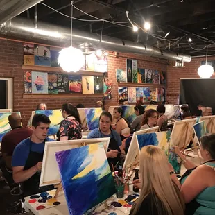Abstract Nights have began!! Sign up for your abstract painting class today!!!