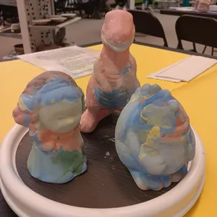 Unfired,  not glazed yet.