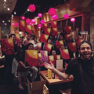 FUNdraiser to benefit St. Jude Children's Hospital at RA sushi -dos Lagos. We raised over $1000 in 2 nights of painting and sipping!