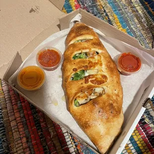 Chicken and broccoli Stromboli