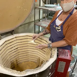 Prepping the kiln
