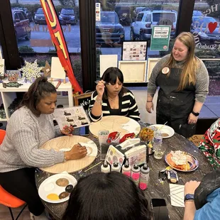 Staff teaching the team. They are so engaging, helpful and gracious