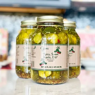 Kitchen...Jan's Spicy, Sweet Garlic, Dill Pickles